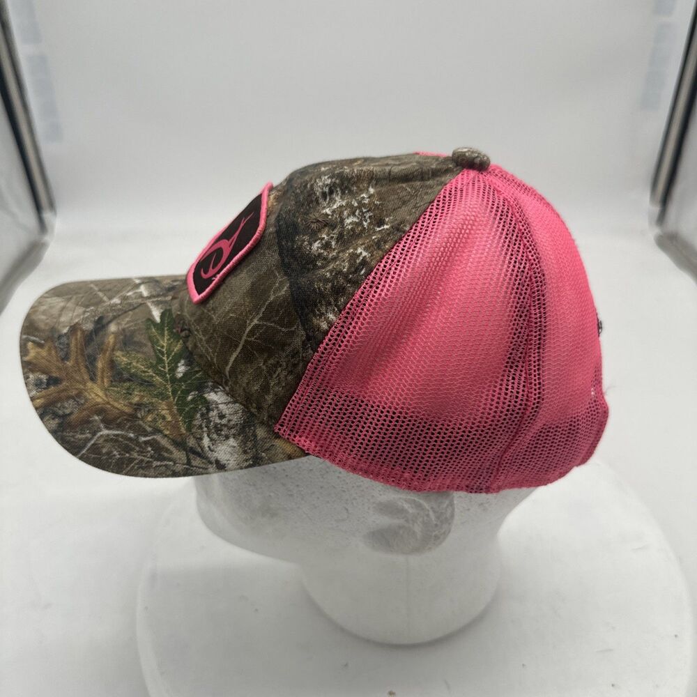 REALTREE Ladies Pink Camo Hat With Antlers Adjustable Strapback Cap - Picture 4 of 9